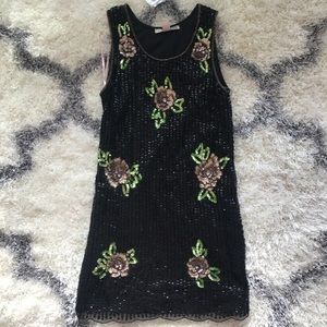 Forever 21 Embellished Floral Dress